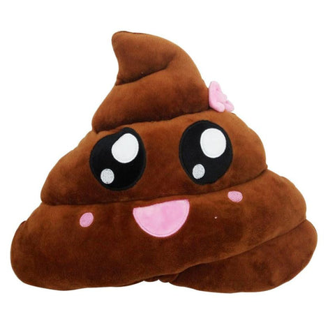 Mini Cute Emoji Cushion Poop